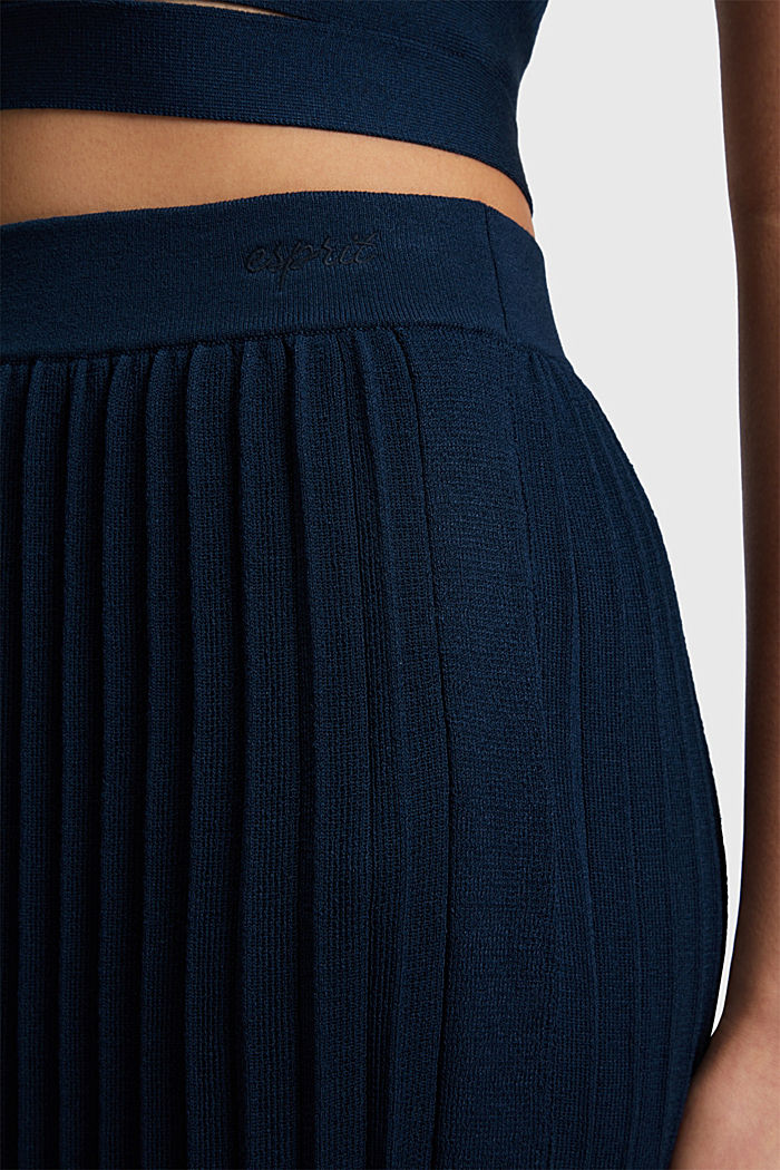 Skirts flat knitted, NAVY, detail-asia image number 2