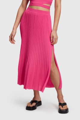 Pretty Pleats 미디 스커트