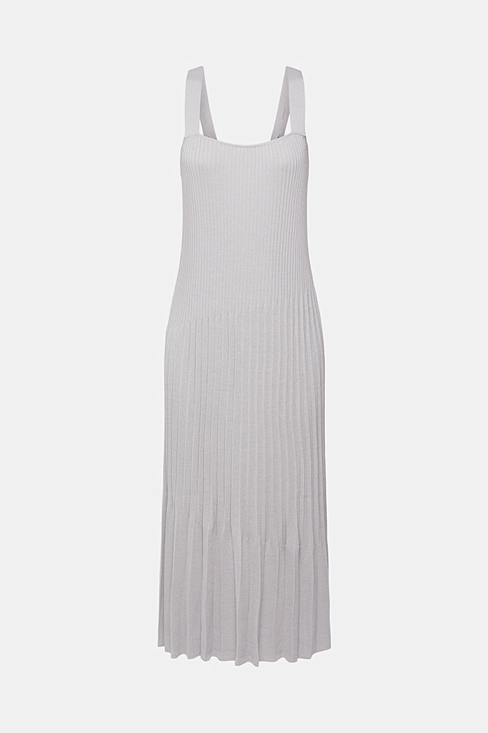 Pleated strap dress, MEDIUM GREY, detail-asia image number 6