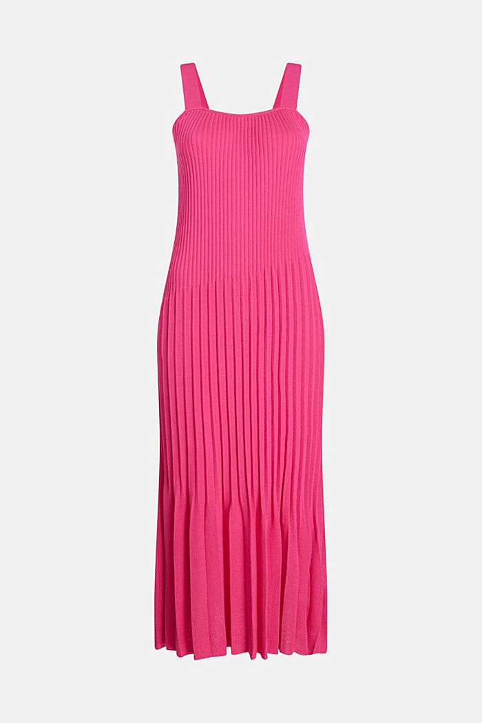 Pleated strap dress, PINK FUCHSIA, detail-asia image number 4
