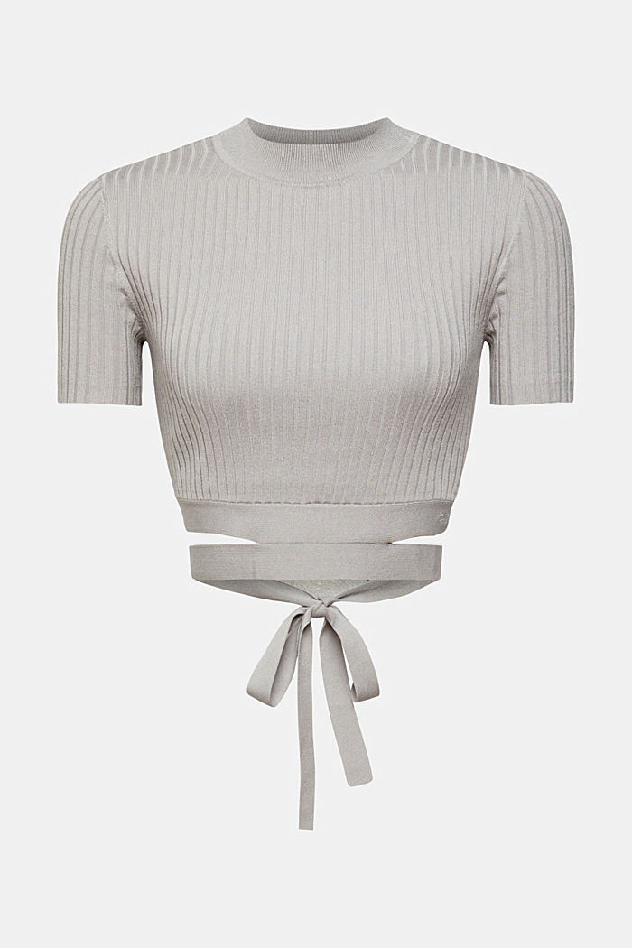 Pleated top, MEDIUM GREY, detail-asia image number 6