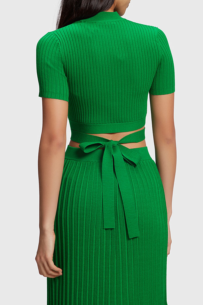 Pleated top, GREEN, detail-asia image number 1