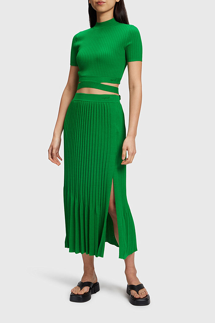 Pleated top, GREEN, detail-asia image number 2