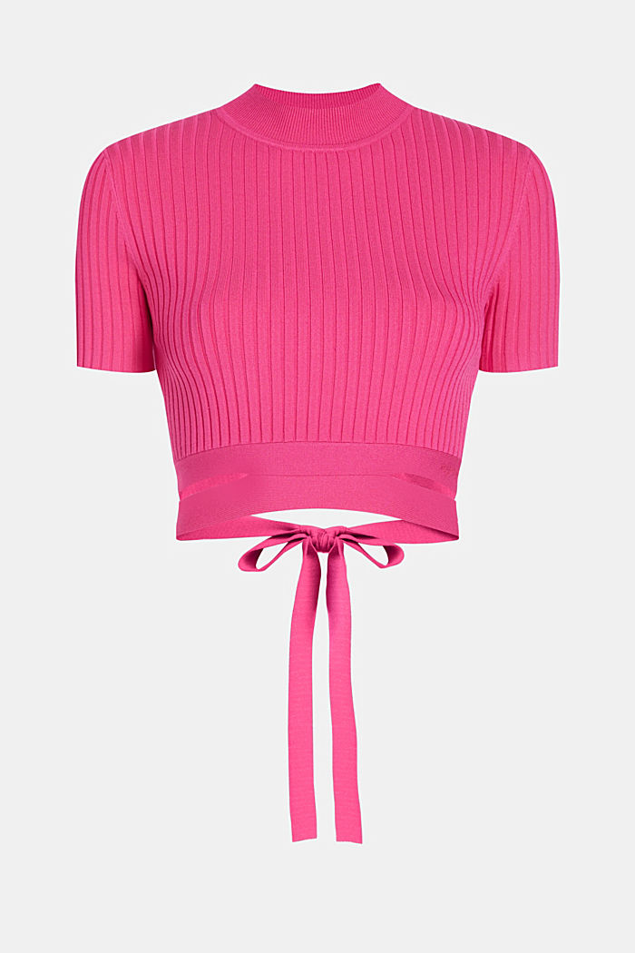 Pleated top, PINK FUCHSIA, detail-asia image number 6