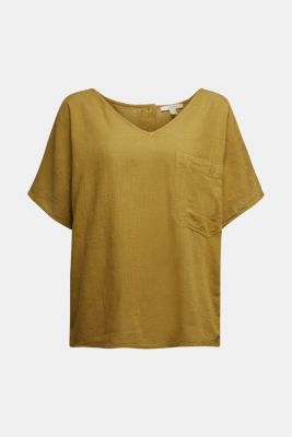 ESPRIT-Bluse-top V-udskæring i vores onlinebutik