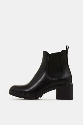 chelsea ankle boots with track soles