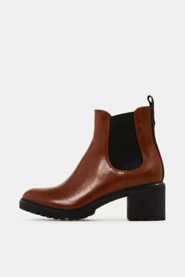 treaded chelsea boots