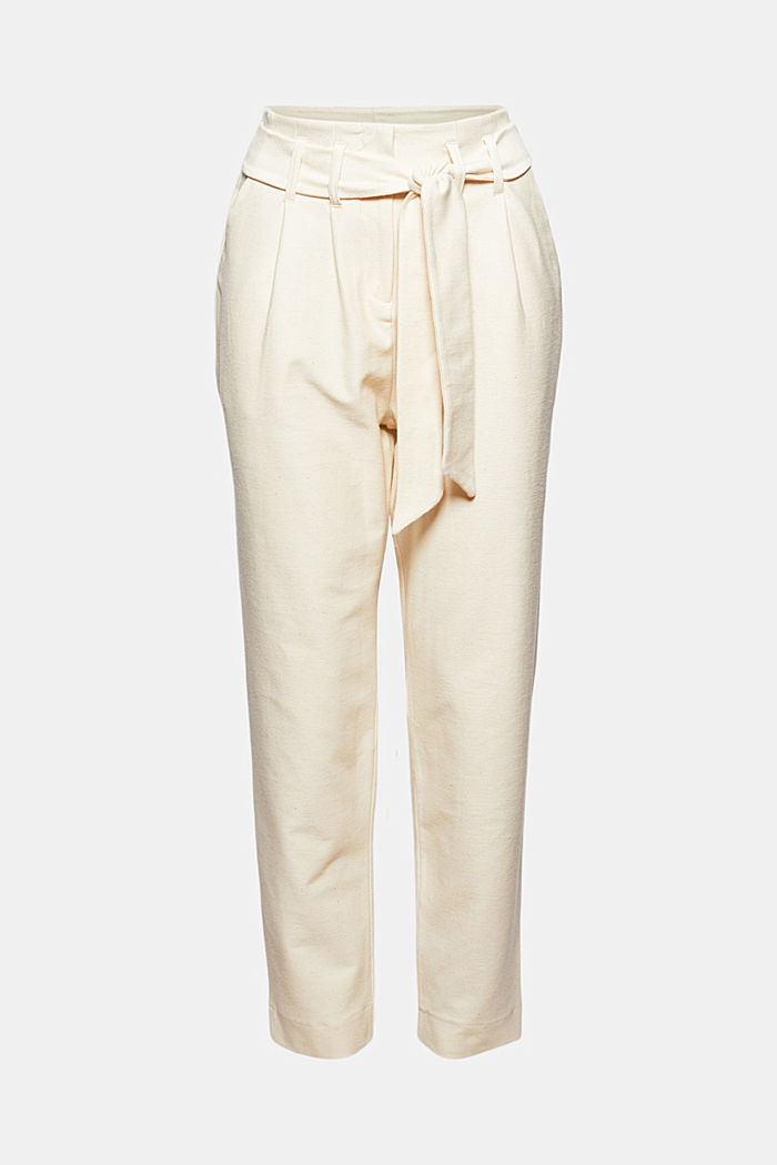 Tracksuit bottoms with fashion fit and belt