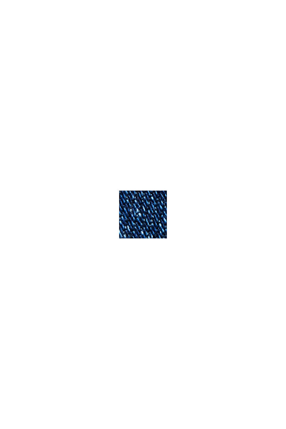 En coton biologique et chanvre : le jean boyfriend d’aspect usé, BLUE DARK WASHED, swatch
