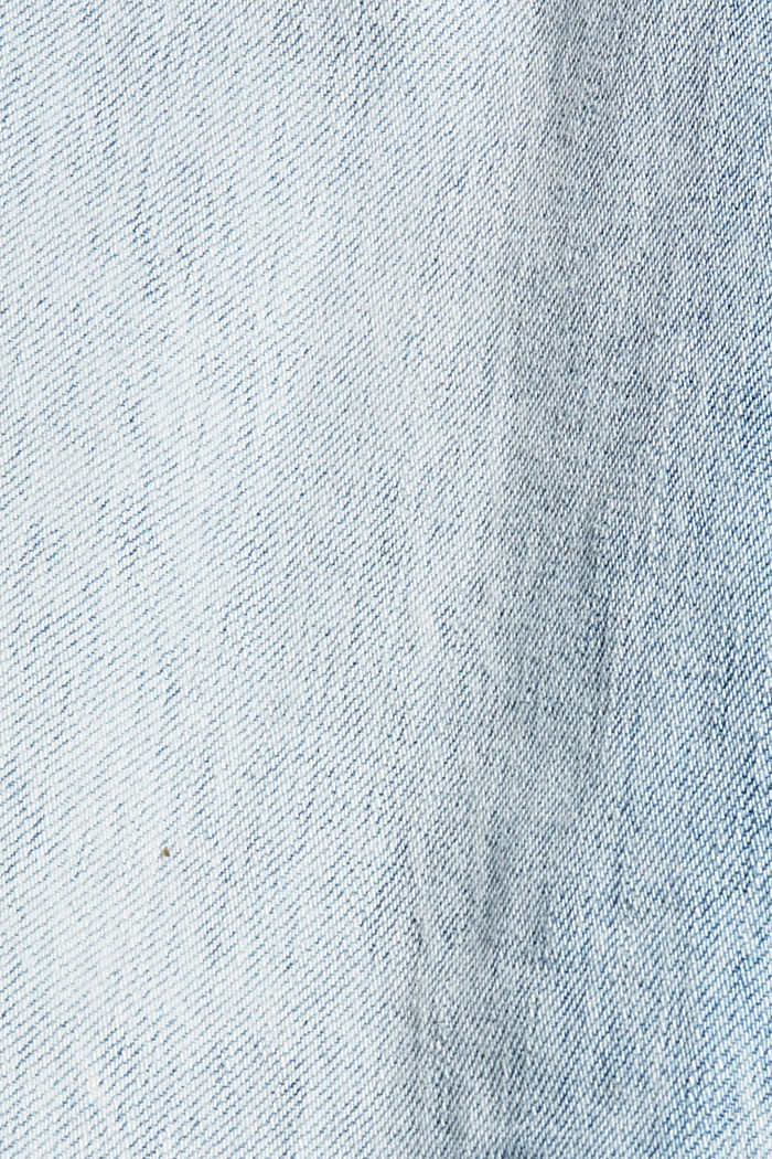 Jeans mom in 100% cotone biologico, BLUE LIGHT WASHED, detail image number 4