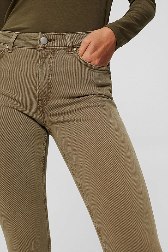 In misto lyocell: pantaloni in twill molto elasticizzato, LIGHT KHAKI, detail image number 2