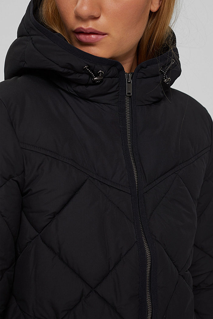 Recycled: Quilted jacket with 3M™ Thinsulate™, BLACK, detail image number 2