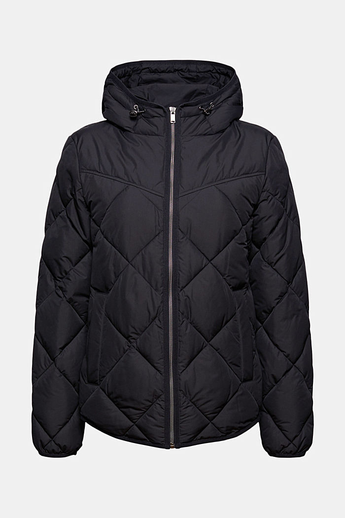 Recycled: Quilted jacket with 3M™ Thinsulate™, BLACK, overview