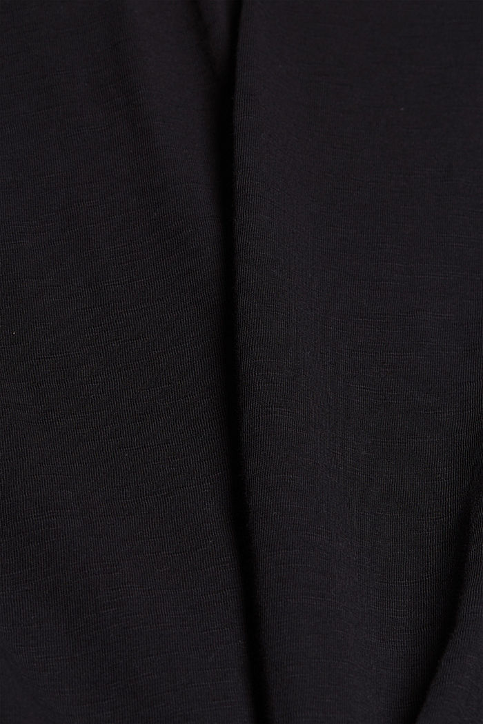 T-Shirt aus 100% Bio-Baumwolle, BLACK, detail image number 4