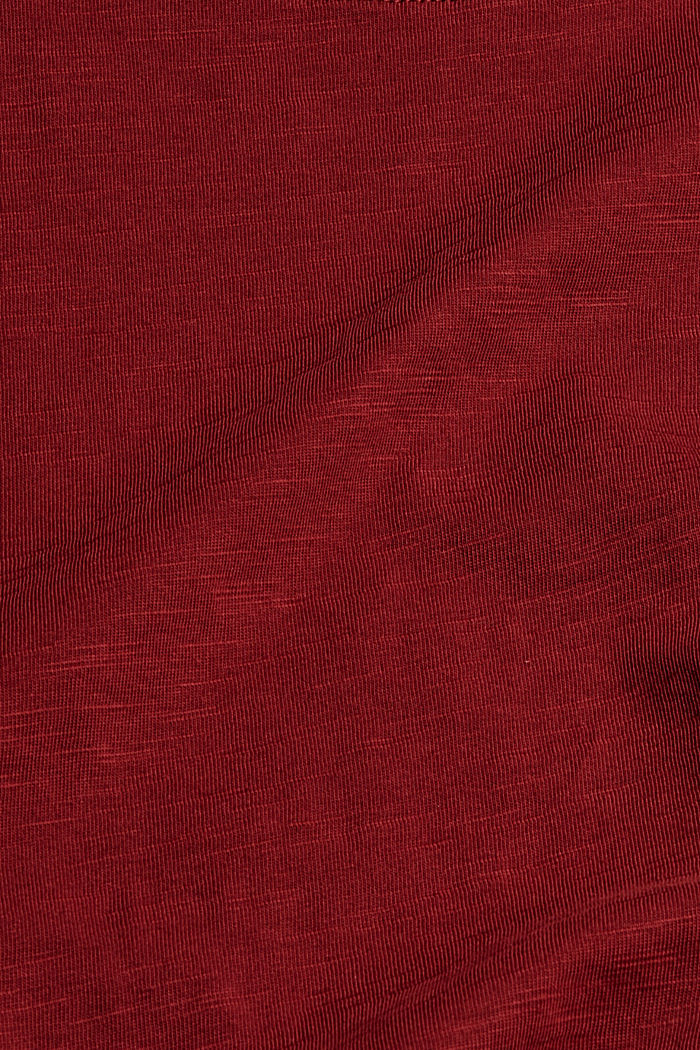 T-Shirt aus 100% Bio-Baumwolle, DARK RED, detail image number 4