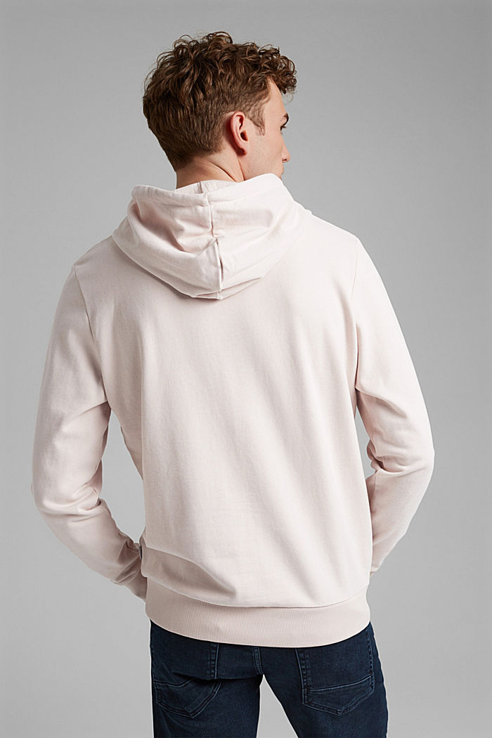 Sudadera con capucha de felpa en algodón sostenible, CREAM BEIGE, detail image number 3