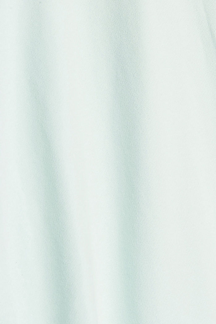 Felpa con cappuccio in cotone sostenibile, LIGHT AQUA GREEN, detail image number 4