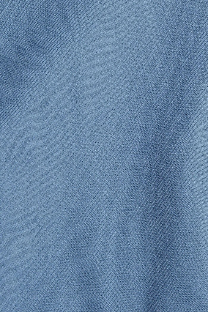 Felpa con cappuccio in cotone sostenibile, BLUE, detail image number 5