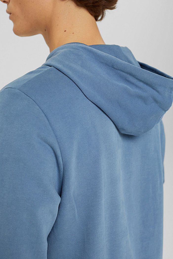 Hooded sweatshirt in sustainable cotton, BLUE, detail image number 6