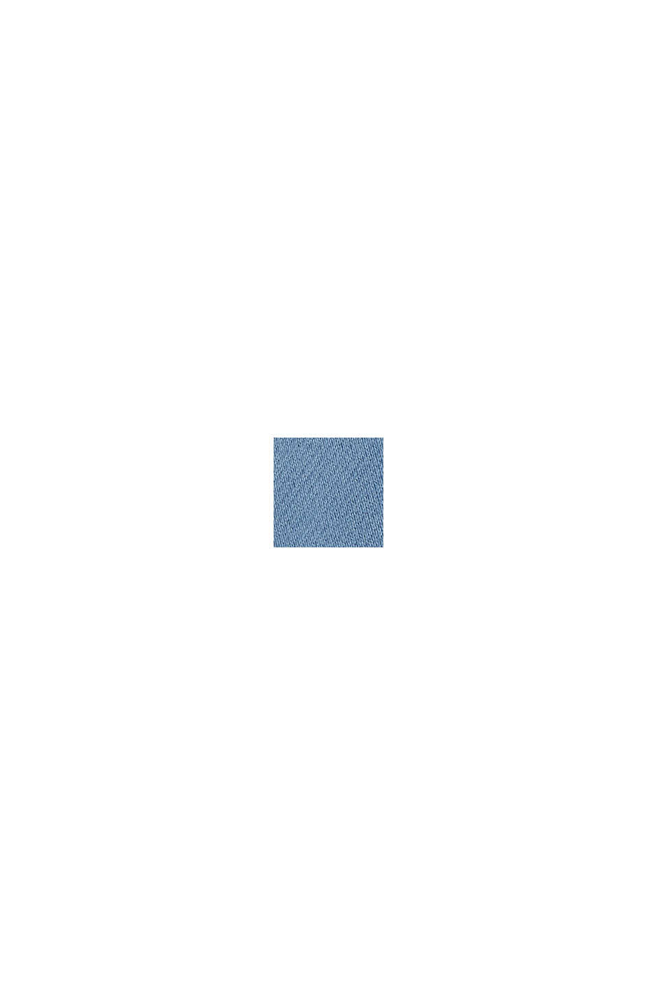Mikina s kapucí, z teplákoviny z udržitelné bavlny, BLUE, swatch