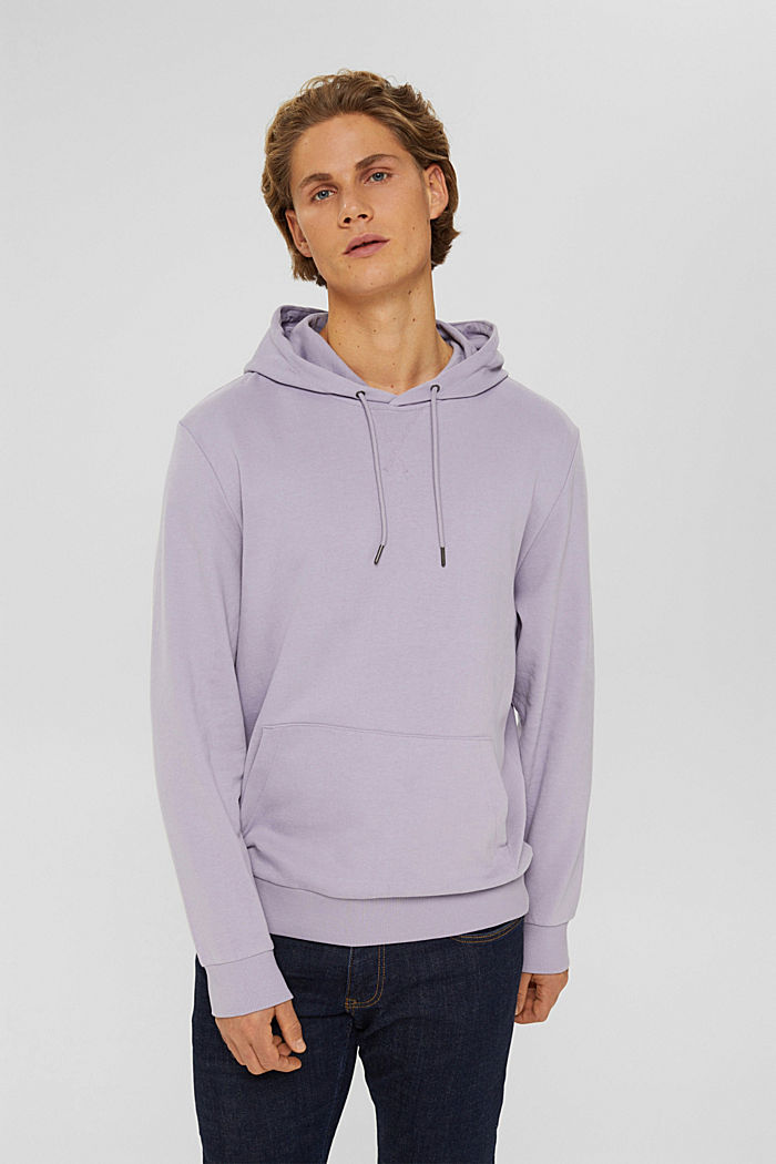 Hooded sweatshirt in sustainable cotton, MAUVE, detail image number 0
