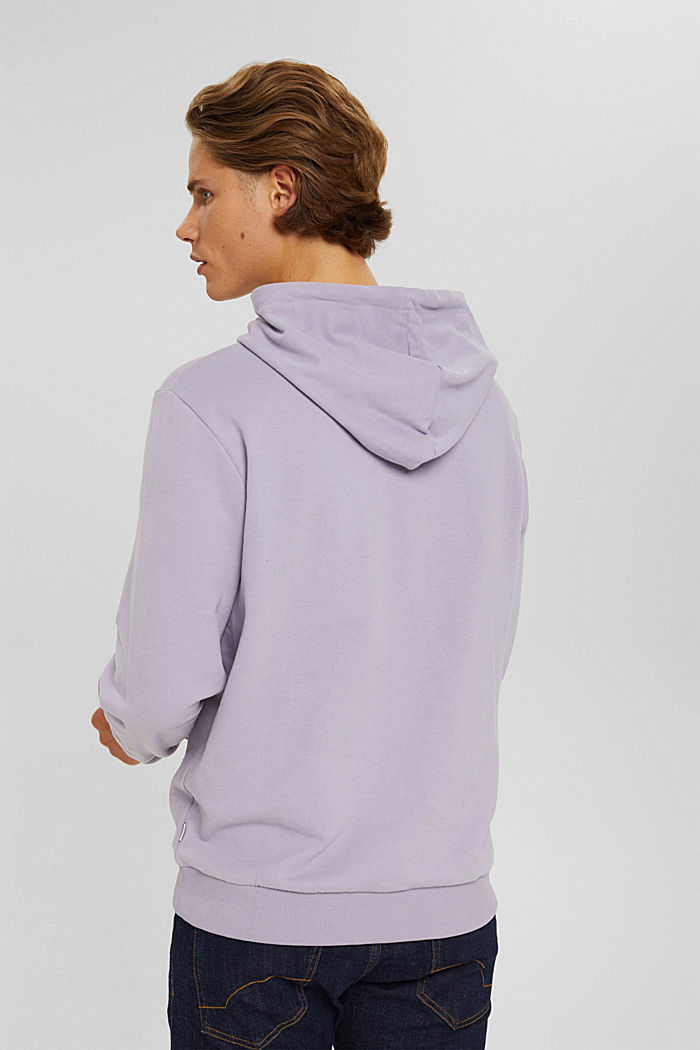 Hooded sweatshirt in sustainable cotton, MAUVE, detail image number 3