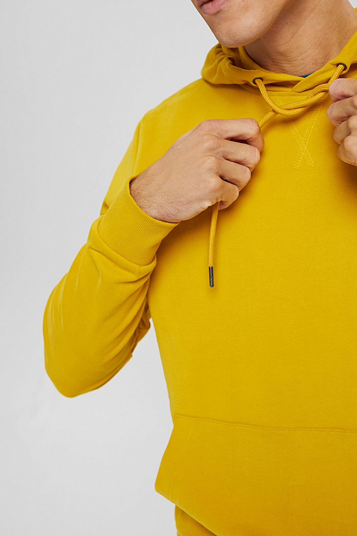 Sweat à capuche en coton durable, YELLOW, detail image number 2