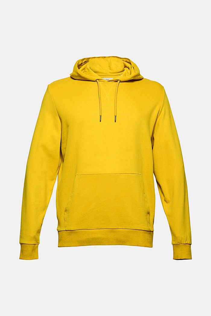 Hooded sweatshirt in sustainable cotton, YELLOW, detail image number 7