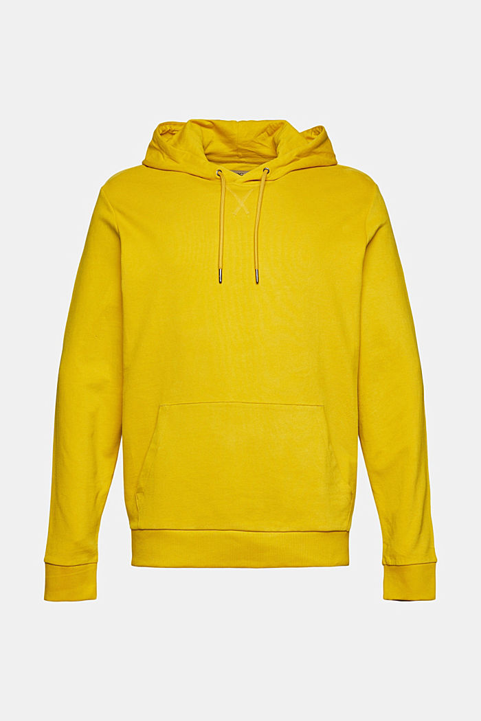 Hooded sweatshirt in sustainable cotton, YELLOW COLORWAY, detail image number 6