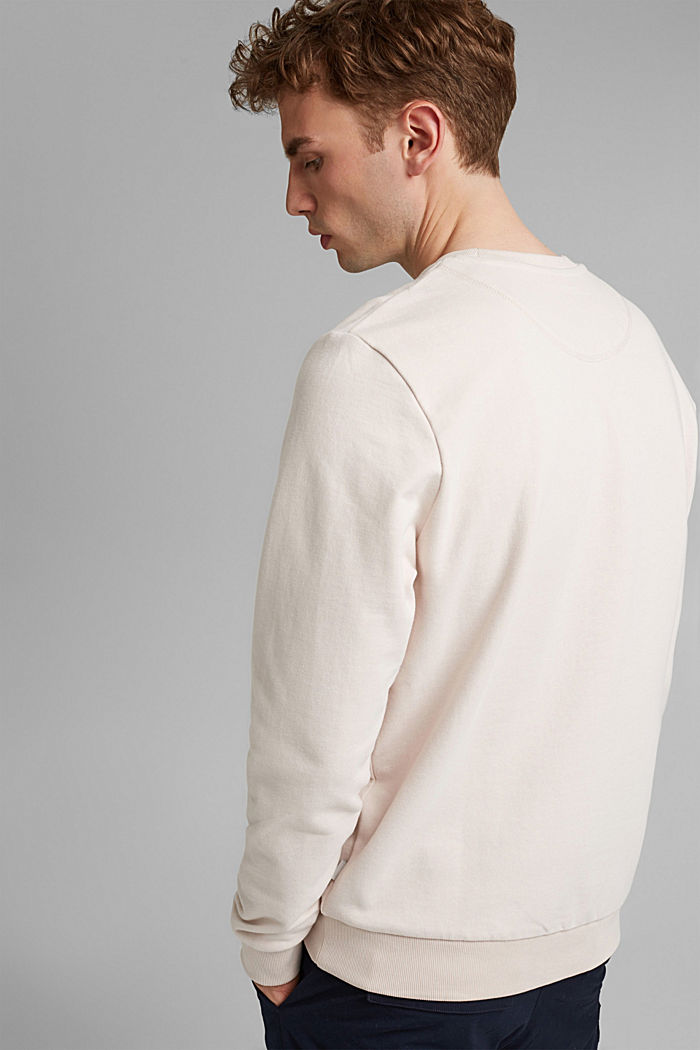Sweatshirt made of sustainable cotton, CREAM BEIGE, detail image number 3