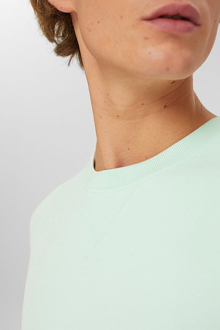 Bluza z ekologicznej bawełny, LIGHT AQUA GREEN, detail image number 2