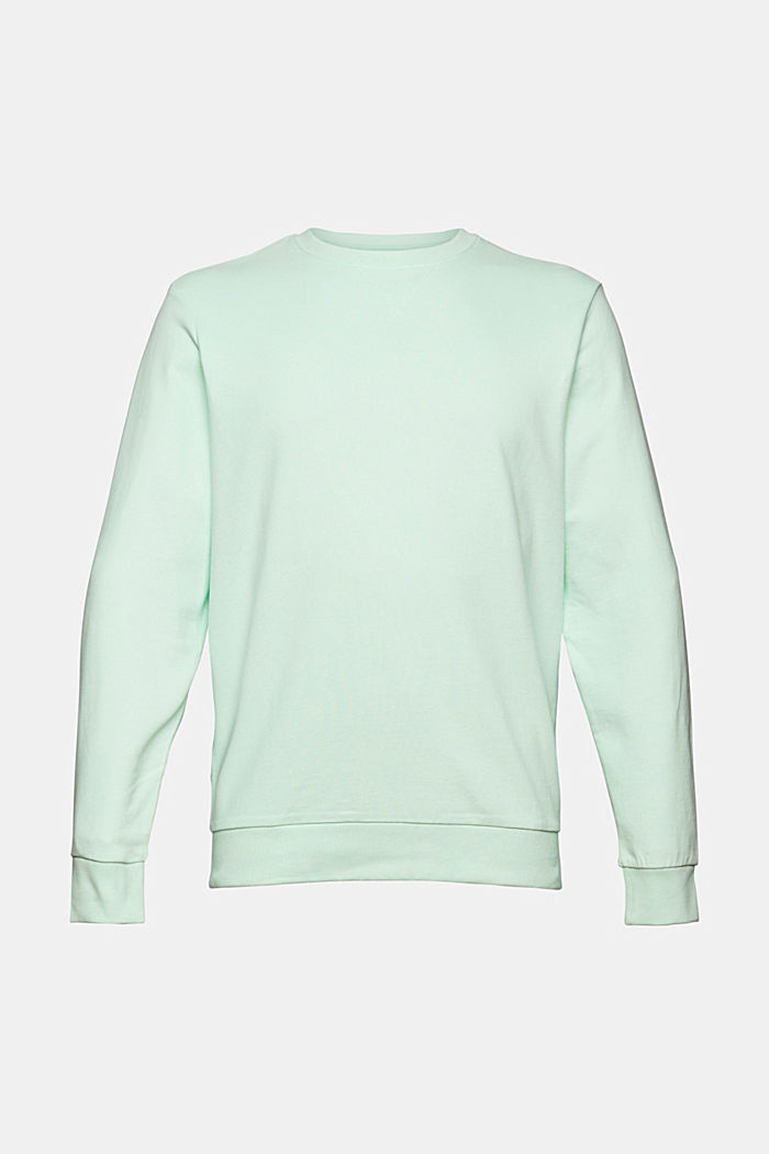 Sweatshirt van duurzaam katoen, LIGHT AQUA GREEN, detail image number 7