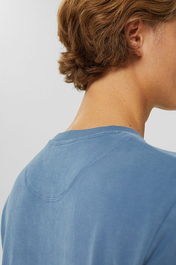 Sweatshirt van duurzaam katoen, BLUE, detail image number 5