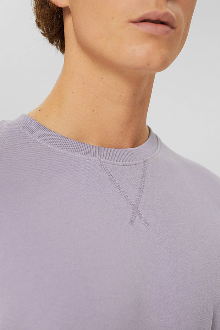 Sweatshirt made of sustainable cotton, MAUVE, detail image number 2