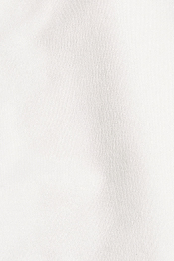 Felpa con tasca e stampa, 100% cotone, OFF WHITE, detail image number 5