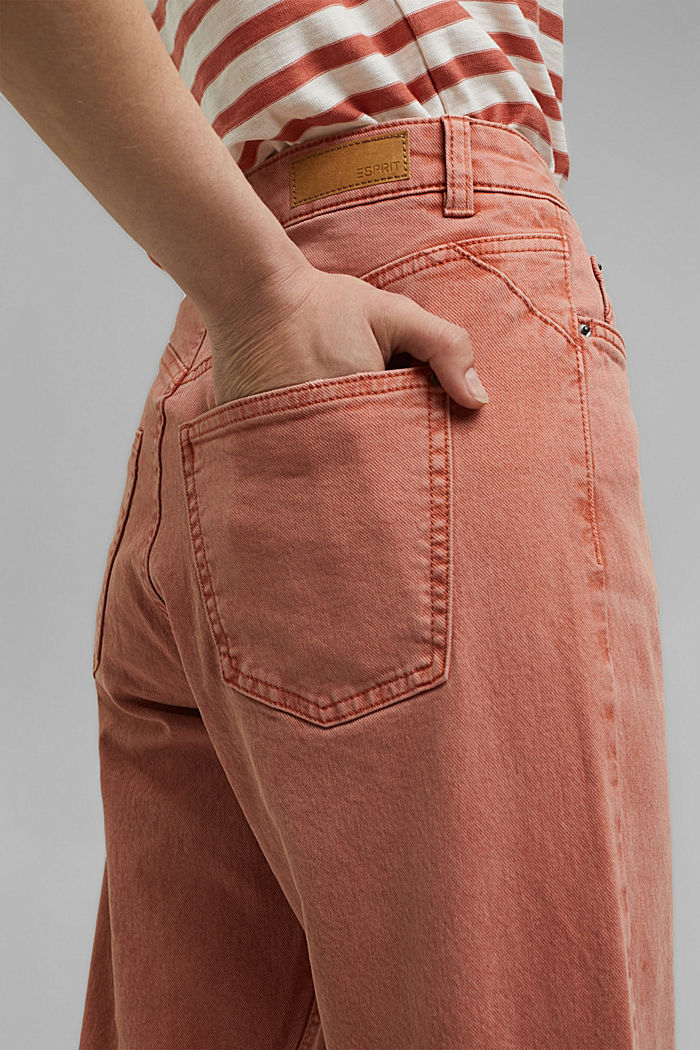 Pantalón tobillero de corte relajado con acabado de lavado, algodón ecológico, BLUSH, detail image number 5