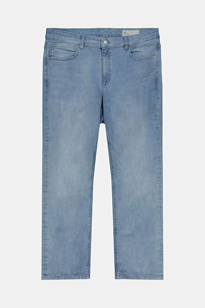 CURVY 7/8-Jeans mit hohem Bund, Bio-Baumwolle