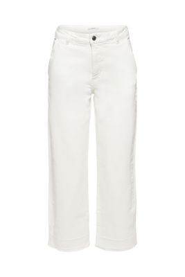 ESPRIT Pantalon 7/8 ample à bords francs