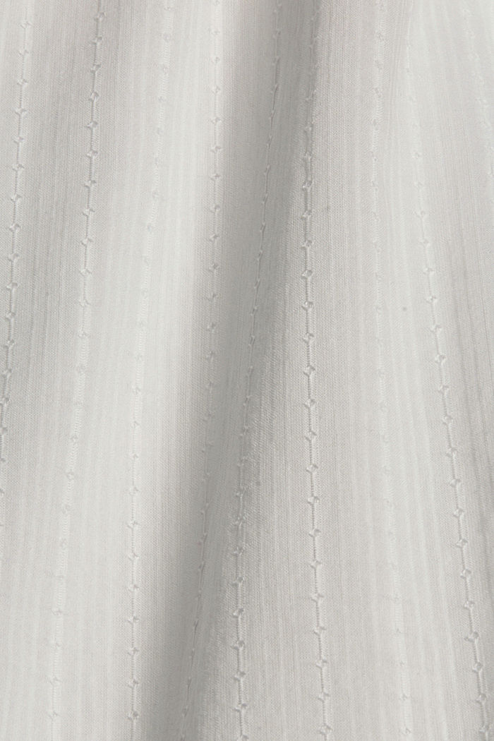 Camicetta con struttura intessuta in 100% cotone, OFF WHITE, detail image number 4