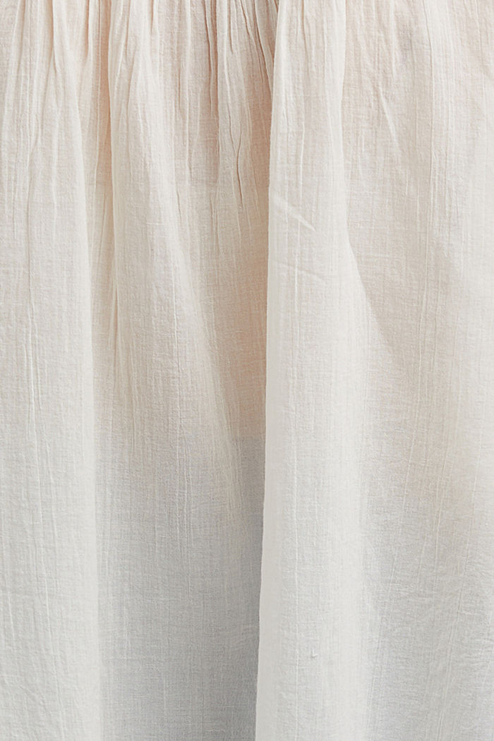 Fledermaus-Bluse aus Baumwoll-Voile, OFF WHITE, detail image number 4