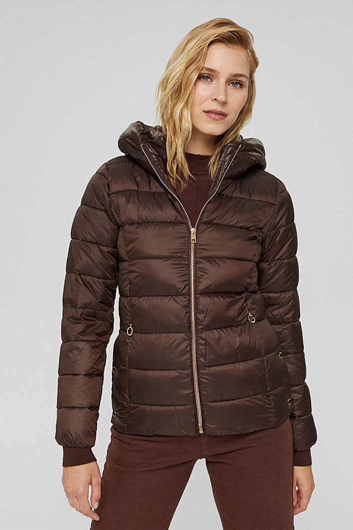 Recycled: Quilted jacket with 3M™ Thinsulate™, RUST BROWN, detail image number 5