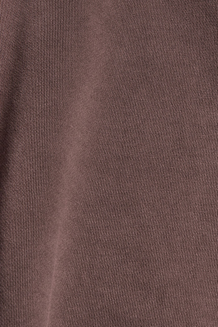 Sweat-shirt 100 % coton biologique, RUST BROWN, detail image number 4