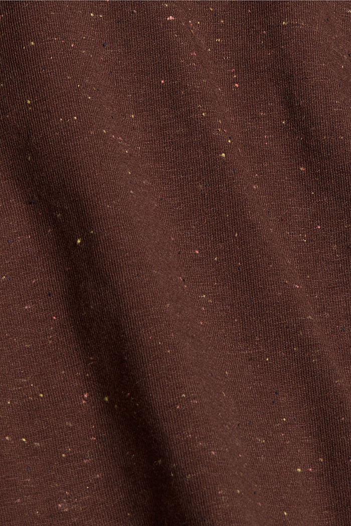 T-paidassa kaksoishihat, luomupuuvillaa, RUST BROWN, detail image number 4