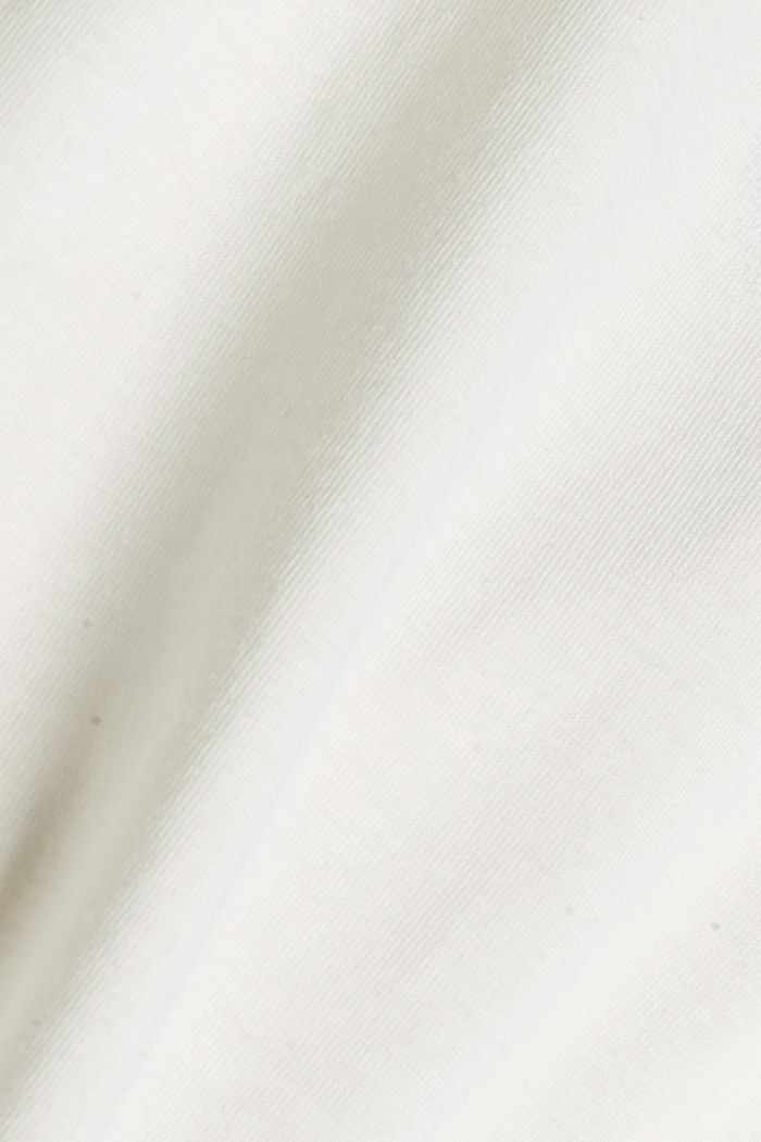 T-shirt van organic cotton met print, OFF WHITE, detail image number 4