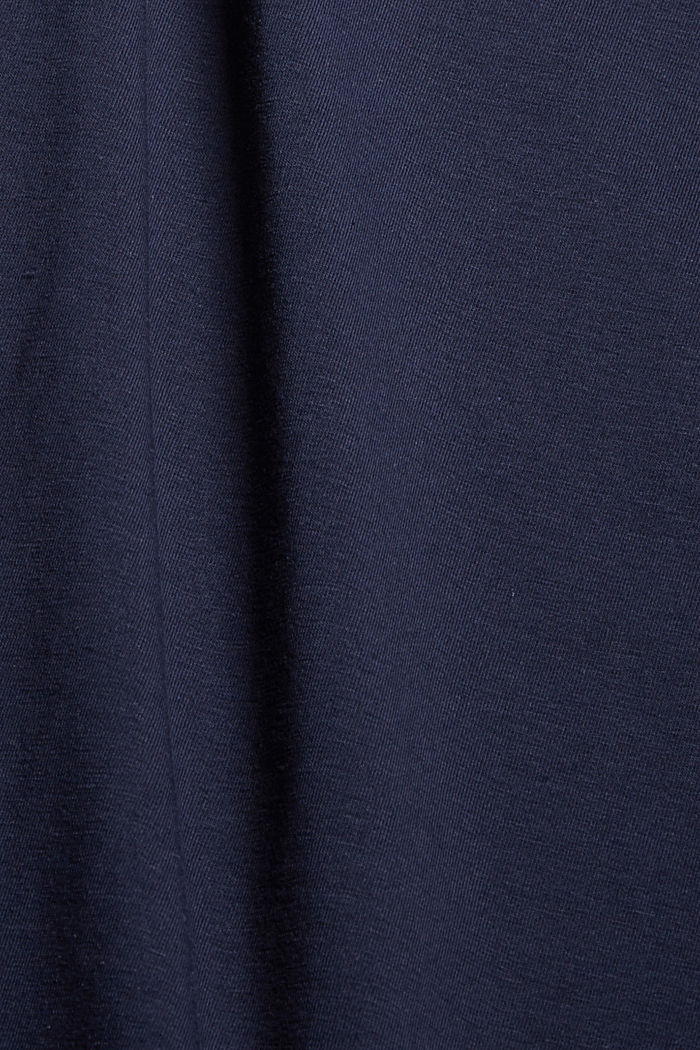 Top de tirantes en algodón ecológico con componente elástico, NAVY, detail image number 4