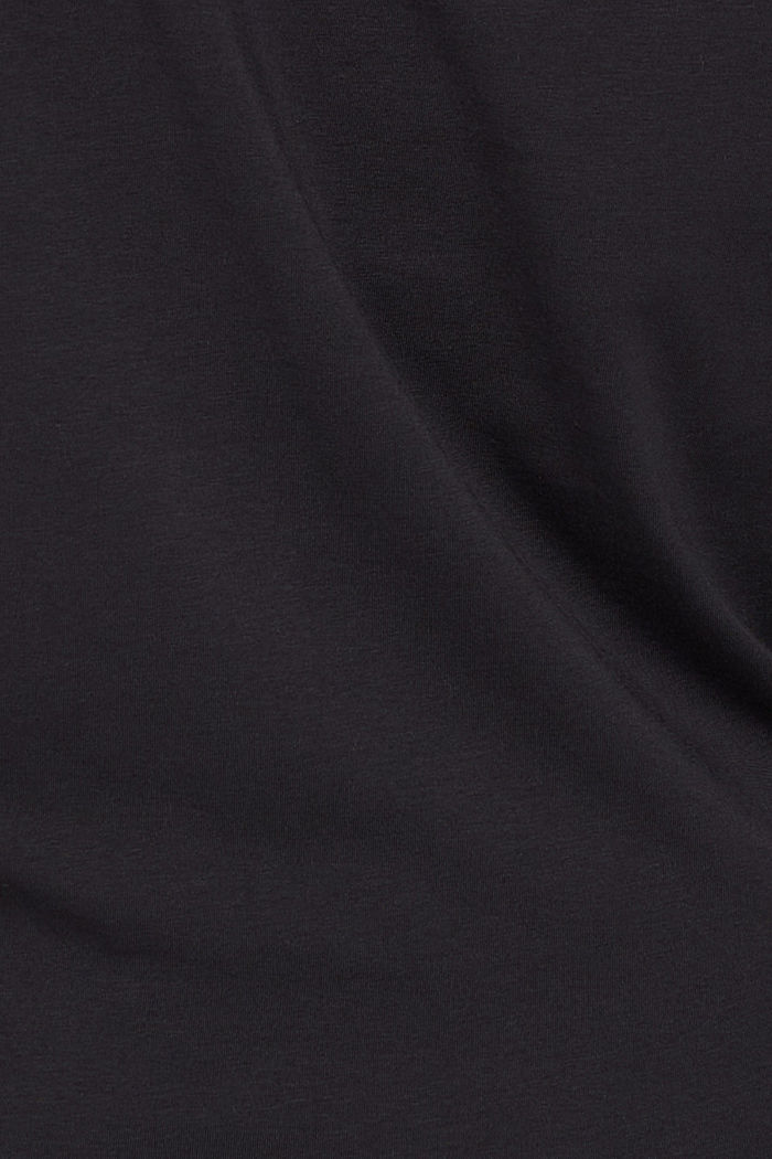 CURVY long sleeve top made of organic cotton, BLACK, detail image number 4