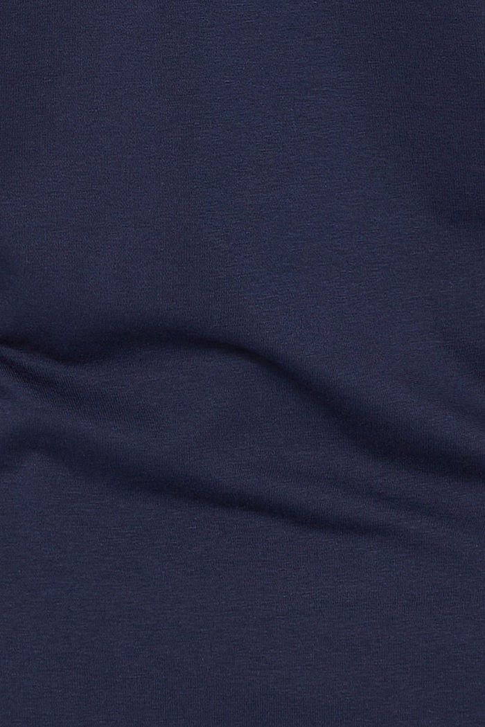 CURVY Maglia a manica lunga in cotone biologico, NAVY, detail image number 4