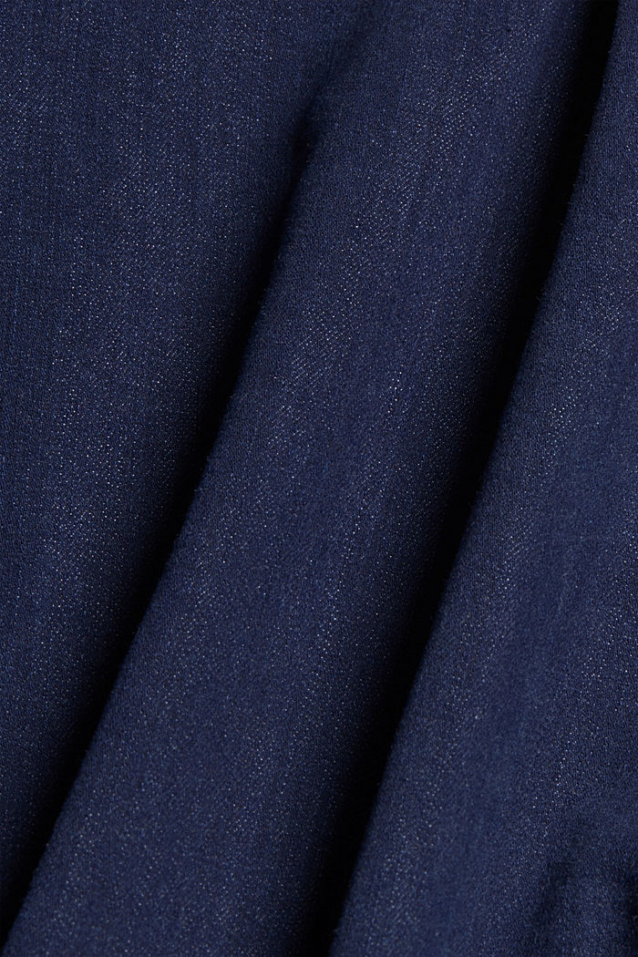 Camicia in jeans in misto cotone, BLUE RINSE, detail image number 4