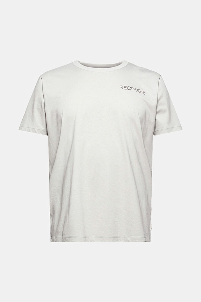 Jersey-T-shirt med broderi, 100% ekobomull