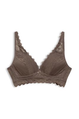 ESPRIT En matière recyclée : le soutien-gorge rembourré sans armatures, en dentelle